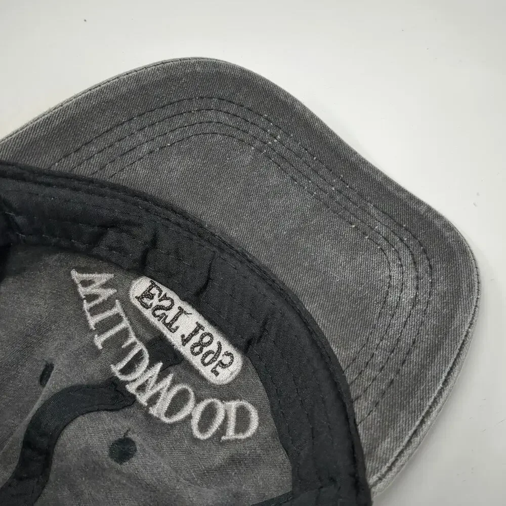 Lucky 7 Wildwood New Jersey Baseball Cap Gray One Size Strapback Embroidered Hat
